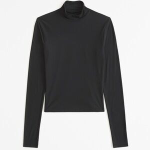 A&F Soft Matte Seamless Long-Sleeve Cropped
Mockneck Top